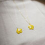 Buttercup Flower Sterling Silver Or 24ct Gold Necklace, thumbnail 5 of 8