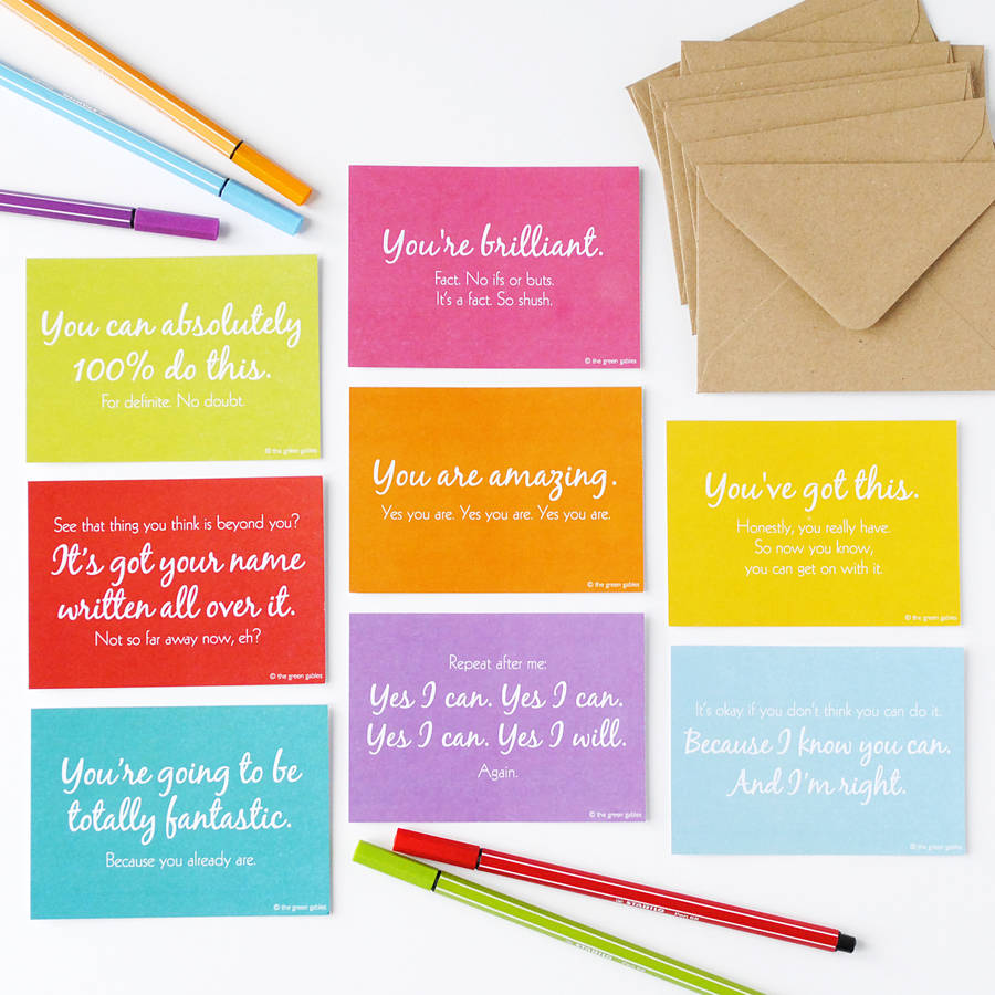 cards of encouragement by the green gables | notonthehighstreet.com