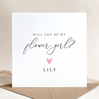 Personalised Will You Be My Flower Girl Card, 2 of 4