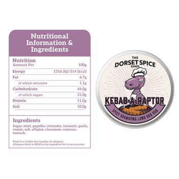 New! Jurassic BBQ Rubs Gift Set Three Roaringly Great Rubs Free Greetings Card, 6 of 10