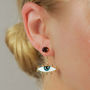 Evil Eye Talisman Ear Jacket Earrings, thumbnail 1 of 4