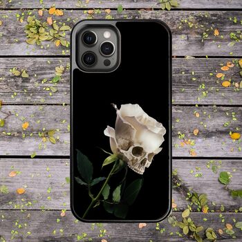 Skull And Rose Art iPhone Case, 4 of 5
