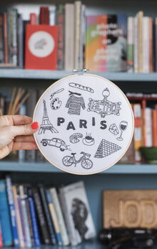 Paris X Maptote Embroidery Hoop Kit, 4 of 5