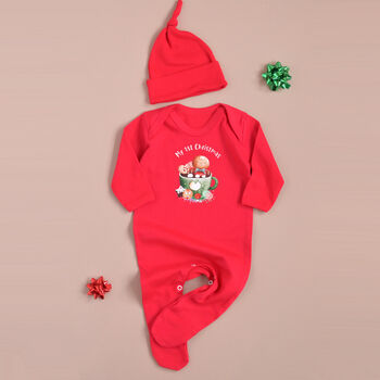 My 1st Christmas Romper And Hat Set For Baby, 2 of 4