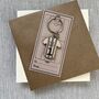 Father's Day Team Dad Football Themed Keyring, thumbnail 3 of 3