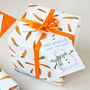 Christmas Carrot Wrapping Paper, thumbnail 1 of 12