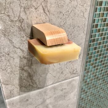 Personalised Wood Air Dry Magnetic Soap Holder, 3 of 6