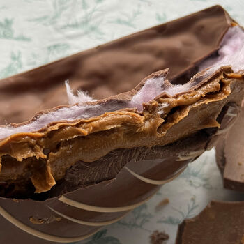 Giant Biscoff And Candy Floss Filled Easter Egg Half, 3 of 4