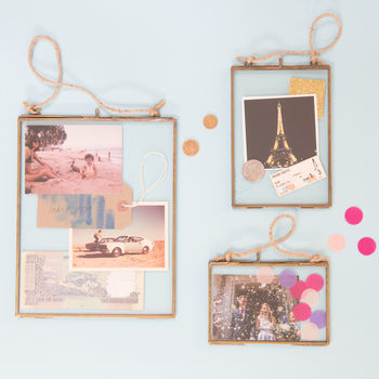 Brass Hanging Picture Frame, 2 of 2