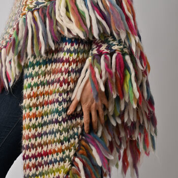 Ellie Easy Rainbow Wrap Knitting Kit, 2 of 7
