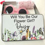 Will You Be Our Flower Girl Tin Proposal Gift, thumbnail 4 of 8