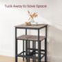 Space Saving Bar Table And Stools Set, thumbnail 5 of 10