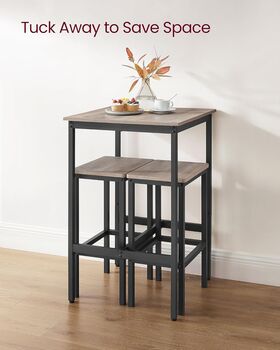 Space Saving Bar Table And Stools Set, 5 of 10