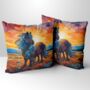 Shetland Pony Hand Made Poly Linen Cushions, thumbnail 1 of 9