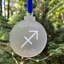 Sagittarius Zodiac Star Sign Christmas Decoration, thumbnail 2 of 5