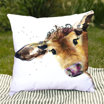 Inky Cow Outdoor Cushion For Garden Furniture, 4 of 8