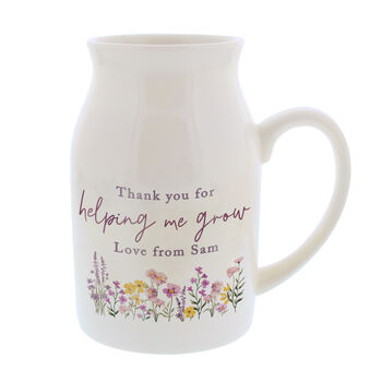 Personalised Wild Flower Jug Vase, 5 of 5