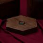 Malachite Stone Silver Signet Ring, thumbnail 4 of 11