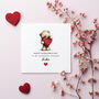Personalised Bear Heart Valentine's Day Card For Husband, Boyfriend Or Fiance, thumbnail 4 of 4