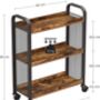 Kitchen Rolling Serving Trolley Cart, thumbnail 4 of 5
