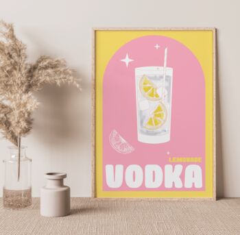 Set Of Six Cocktail Gallery Wall Print Pack, 5 of 7