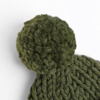 Chunky Winter Hat Easy Knitting Kit, 3 of 8