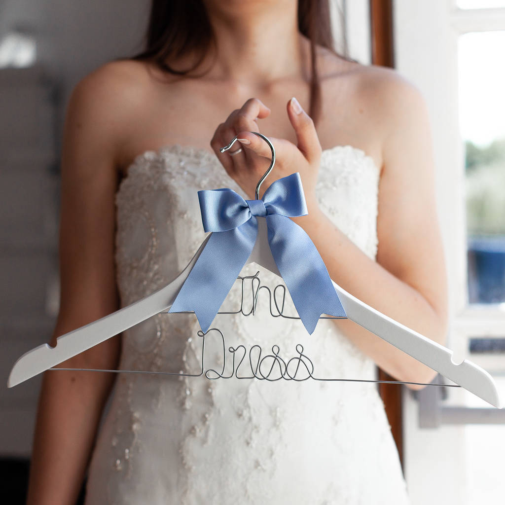 Personalised Dual Line Wedding Hanger, 1 of 12