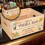 Personalised Vodka Bar Treat Hamper Gift Crate, thumbnail 1 of 5