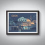 Eden Nightclub Ibiza Travel Poster Art Print, thumbnail 1 of 8