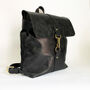 Black Leather Backpack Medium, thumbnail 1 of 5