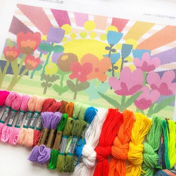 Blooming Marvellous Tapestry / Needlepoint Kit, 6 of 7