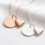 Personalised Puffed Heart Pendant Necklace, thumbnail 1 of 5