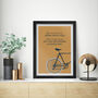 Cycling Mantra Cycling Poster Print, thumbnail 3 of 3