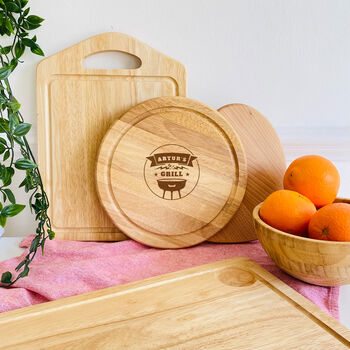 Personalised BBQ Chopping Board Gift For Dad Or Grandad, 4 of 5