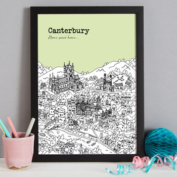 Personalised Canterbury Print, 5 of 8