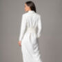 Romina Ivory Waist Defining Classic Shirt Dress, thumbnail 2 of 4