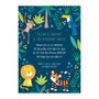 Personalised Jungle Pattern Birthday Invitations, thumbnail 2 of 4
