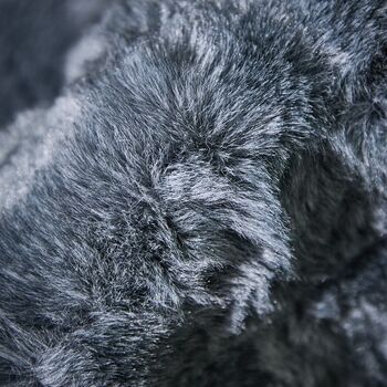 Slate Luxe Faux Fur Throw, 3 of 4