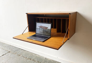 Mid Century Wall Mounted Desk Unit By Beaver And Tapley, 10 of 12