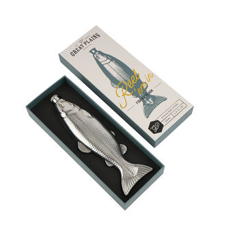 Great Plains Fish Hip Flask In Gift Box | Father Day | Fishing Entusiast | Novelty, 5 of 7