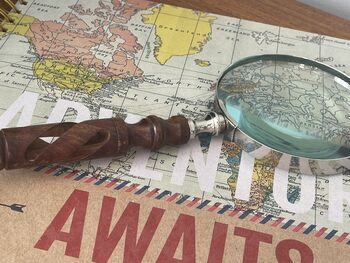 Antique Wooden Handle Magnifier Glass, 3 of 3