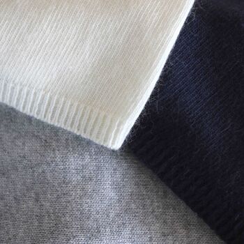 Personalised Cashmere Wool Scarf For Men And Women, 4 of 9