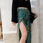 Turquoise Satin Wrap Around Trousers, thumbnail 4 of 6