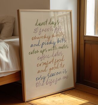 Autumn Manifesto Print, 2 of 3
