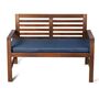 Navy Blue Water Resistant Garden Bench Seat Pad, thumbnail 2 of 5