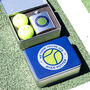 Personalised Tennis Ball Tin With Hip Flask Gift For Him, thumbnail 6 of 7