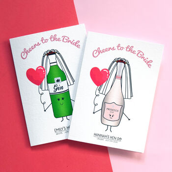 Personalised Hen Do Card For Bride, 2 of 9