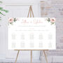 Wedding Table Plan In Pink Floral, thumbnail 3 of 6