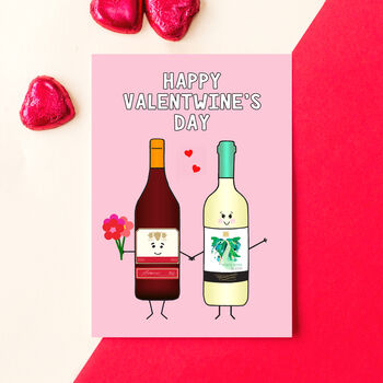'Valentwine' Funny Wine Valentine's Day Card, 2 of 3