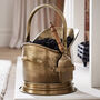 Vintage Style Brass Fireplace Bucket, thumbnail 1 of 6